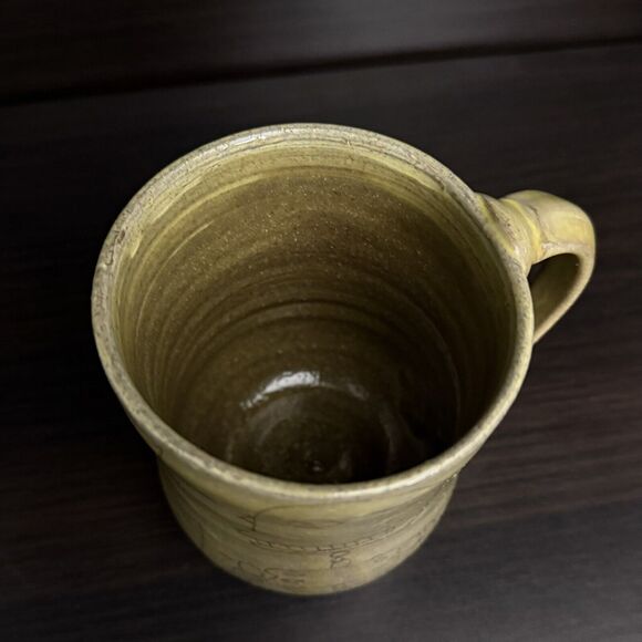 Kurt Anderson Studio Pottery Robot Coffee Mug Cup Penland Gallery “Try Harder” - Picture 6 of 8